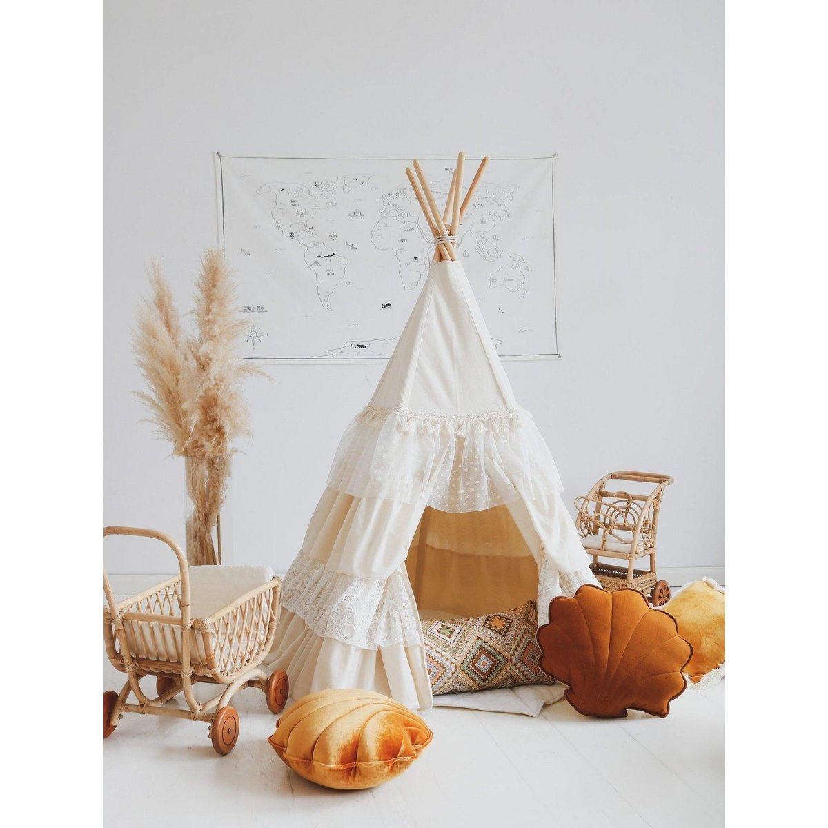 Tipitent Boho - inclusief speelmat