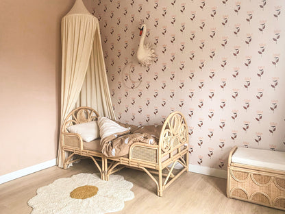 Rotan Peuterbed 2 in 1 - Naturel