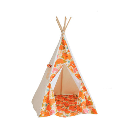 Tipi-tent “Picknick met bloemen”.