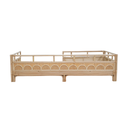Luna eenpersoonsbed kinderbed boho rotan