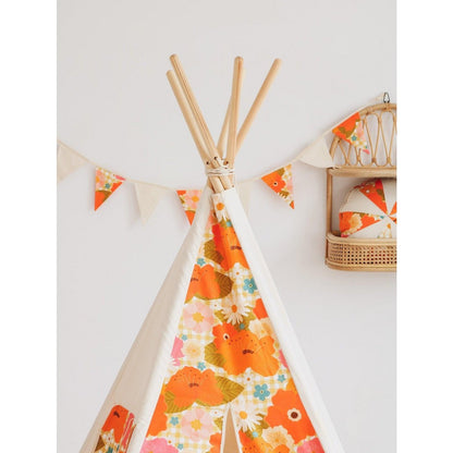 Tipi-tent “Picknick met bloemen”.