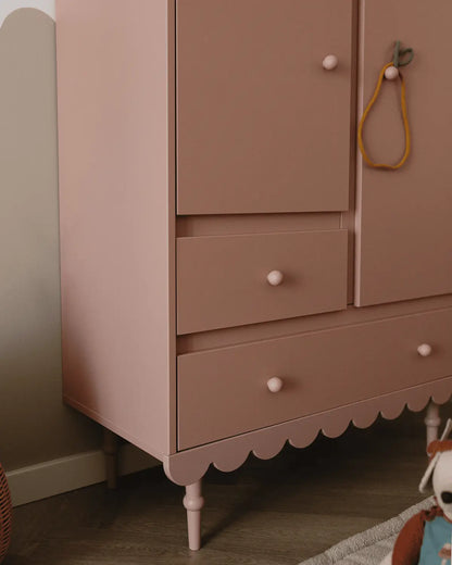 Kledingkast 2deurs roze