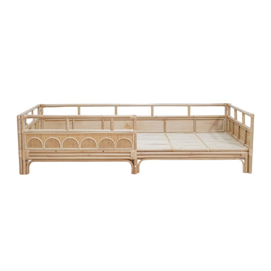 Luna eenpersoonsbed kinderbed boho rotan