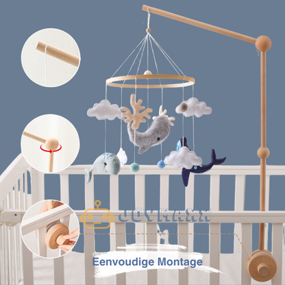 Handgemaakte Babymobiel Oceaan & Walvissen | Vilt & Hout