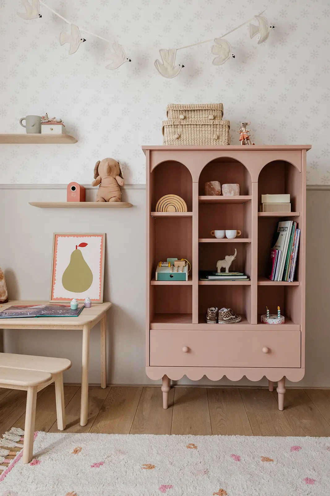 Boekenkast - roze - hoge kwaliteit - duurzaam