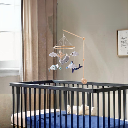 Handgemaakte Babymobiel Oceaan & Walvissen | Vilt & Hout