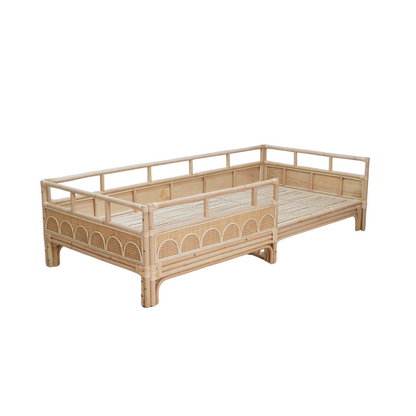 Luna eenpersoonsbed kinderbed boho rotan