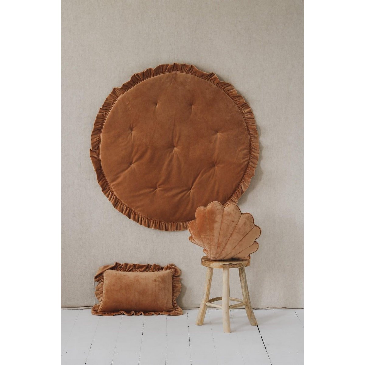 Tipi "Boho" met franjes en mattenset