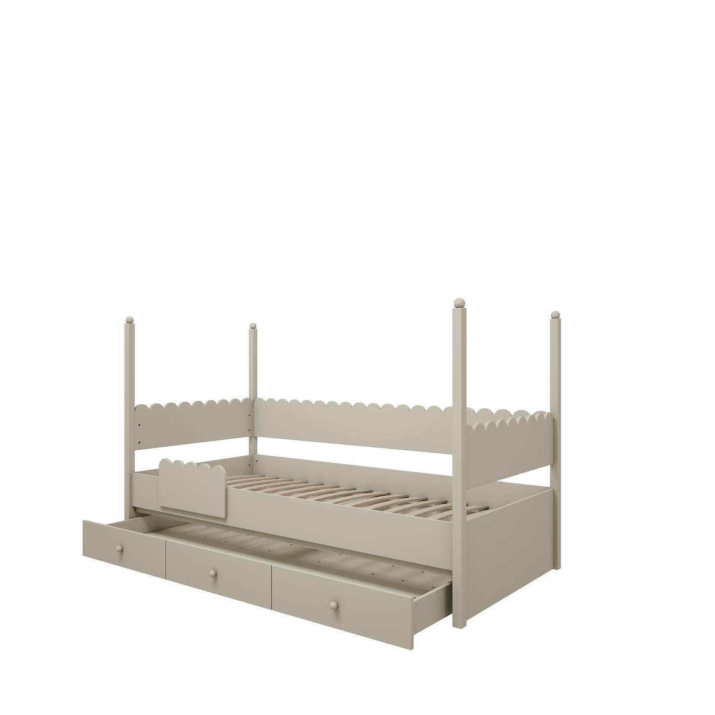 Stapelbed - olive - hoge kwaliteit - inclusief lade