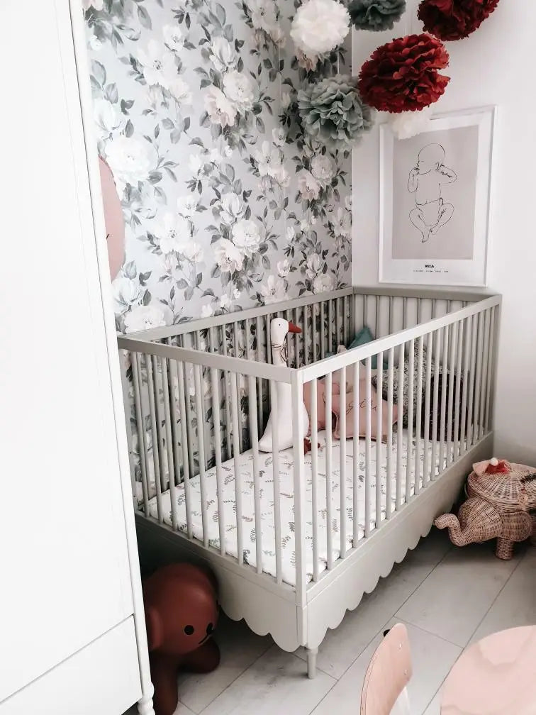 Ledikant en peuterbed - 2in1 - multifunctionele ledikant - olive