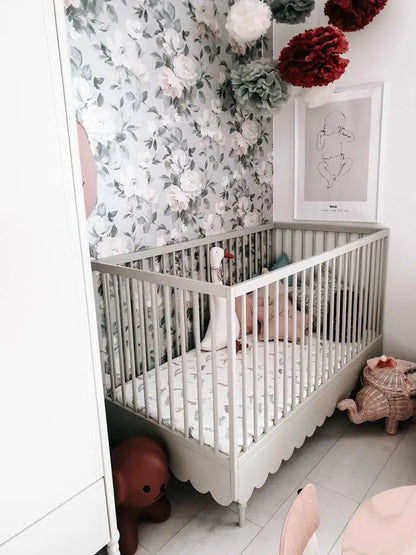 Ledikant en peuterbed - 2in1 - multifunctionele ledikant - olive