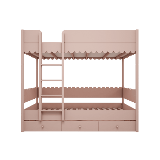 Stapelbed - roze - hoge kwaliteit - inclusief lade