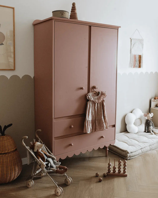 Kledingkast 2deurs roze