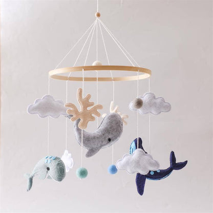 Handgemaakte Babymobiel Oceaan & Walvissen | Vilt & Hout