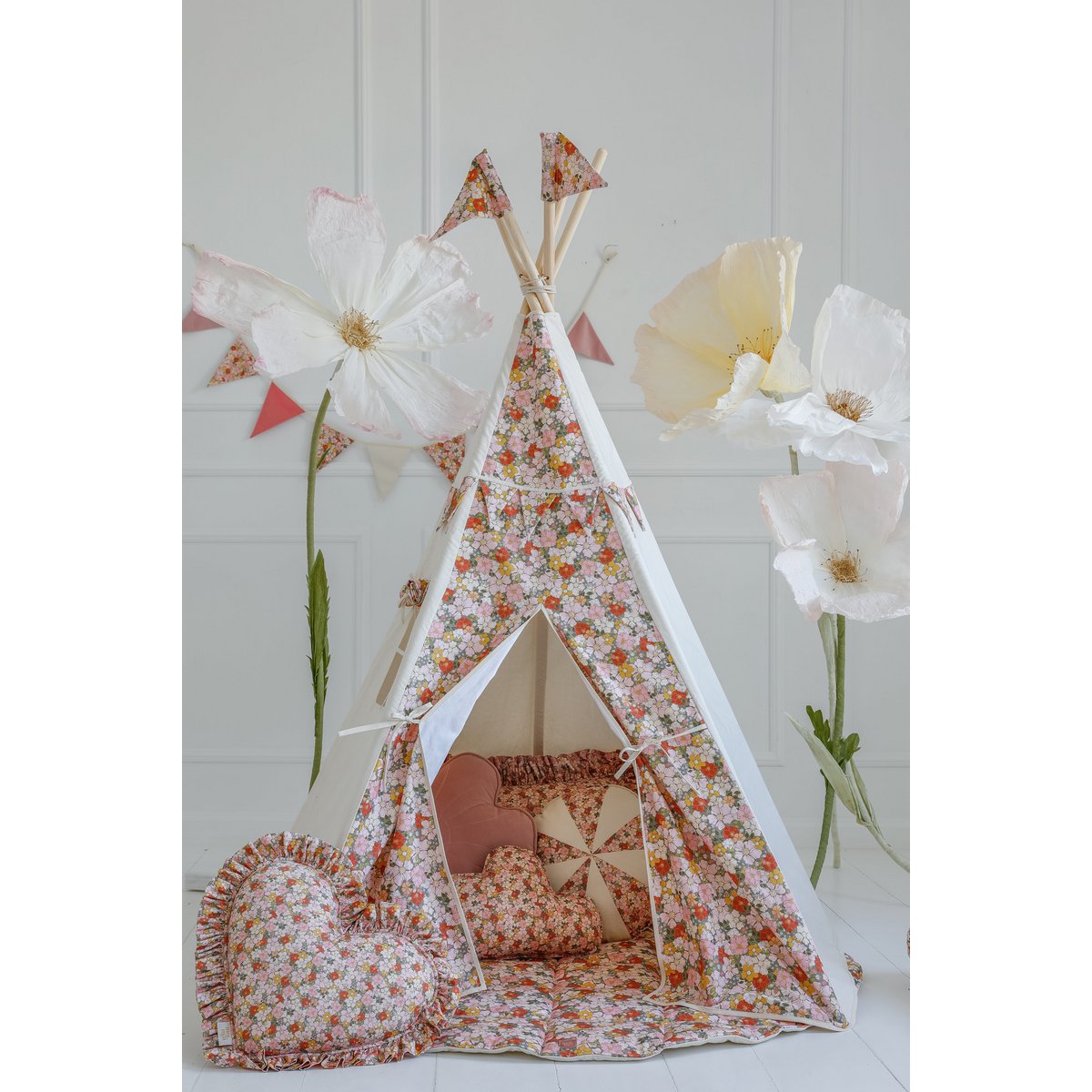 Tipi tent Zomer - inclusief speelmat