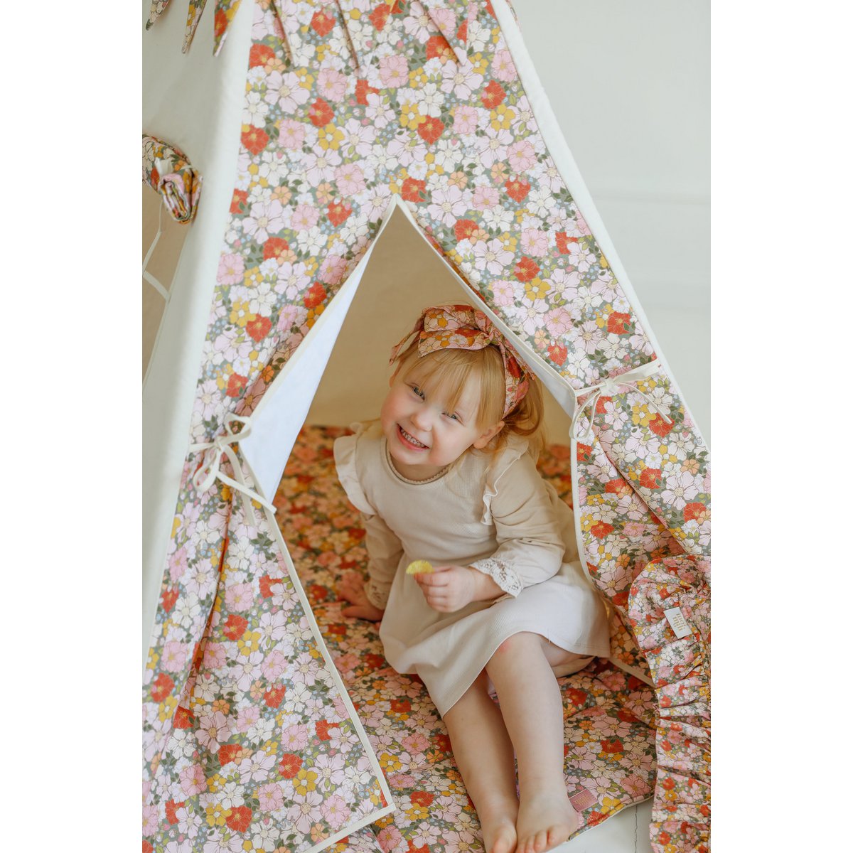 Tipi tent Zomer - inclusief speelmat