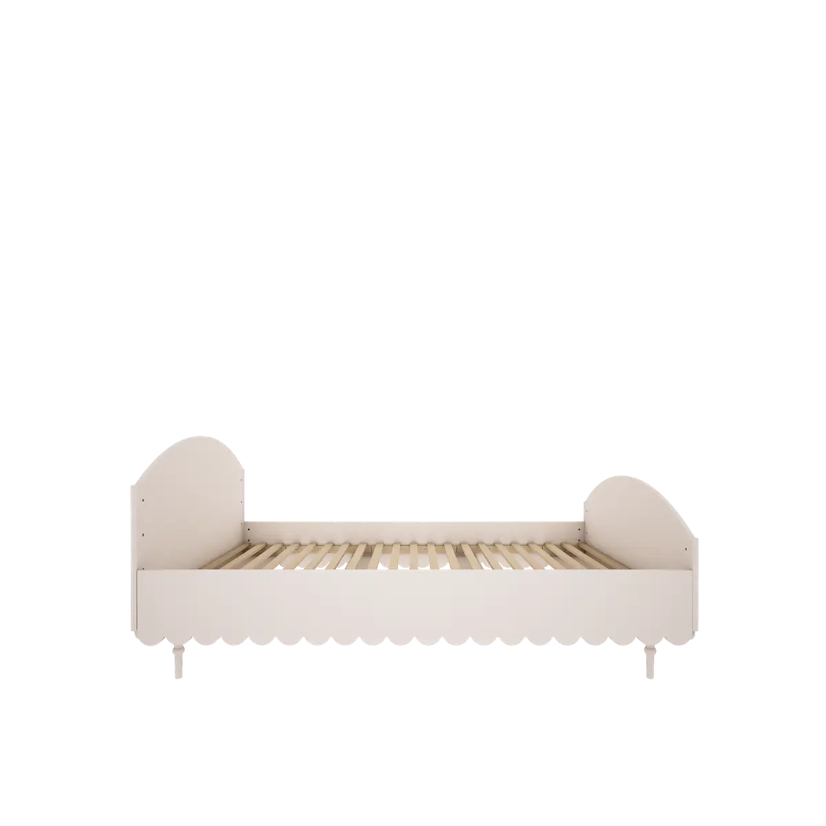 Twijfelaar bed 120x200 wit - Babushka - Hoge kwaliteit - Duurzaam