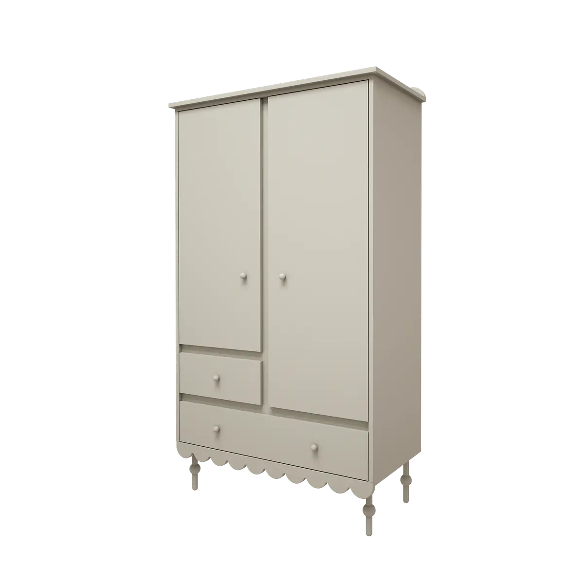 Kledingkast 2deurs olive