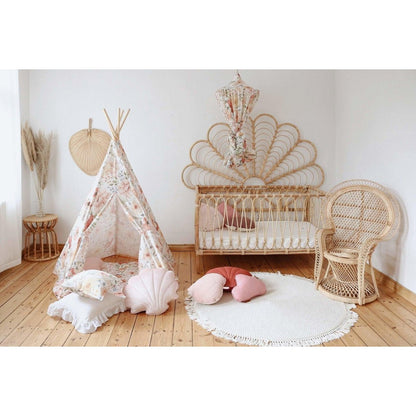 Tipi en mattenset "Flower power"
