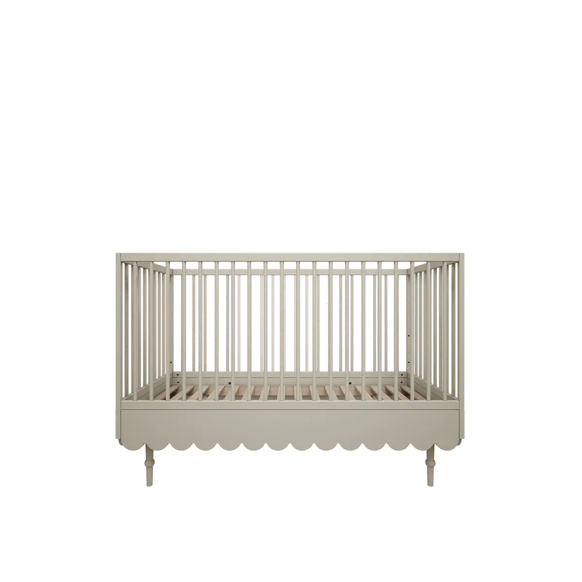 Ledikant en peuterbed - 2in1 - multifunctionele ledikant - olive