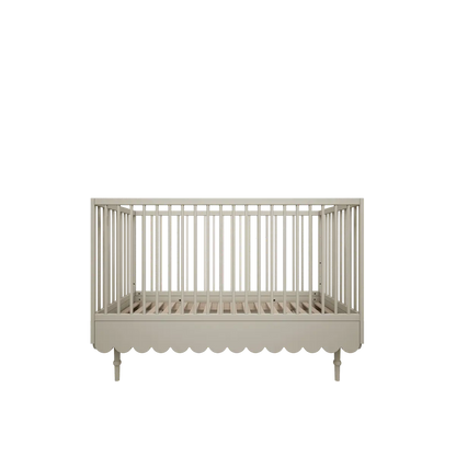 Ledikant en peuterbed - 2in1 - multifunctionele ledikant - olive