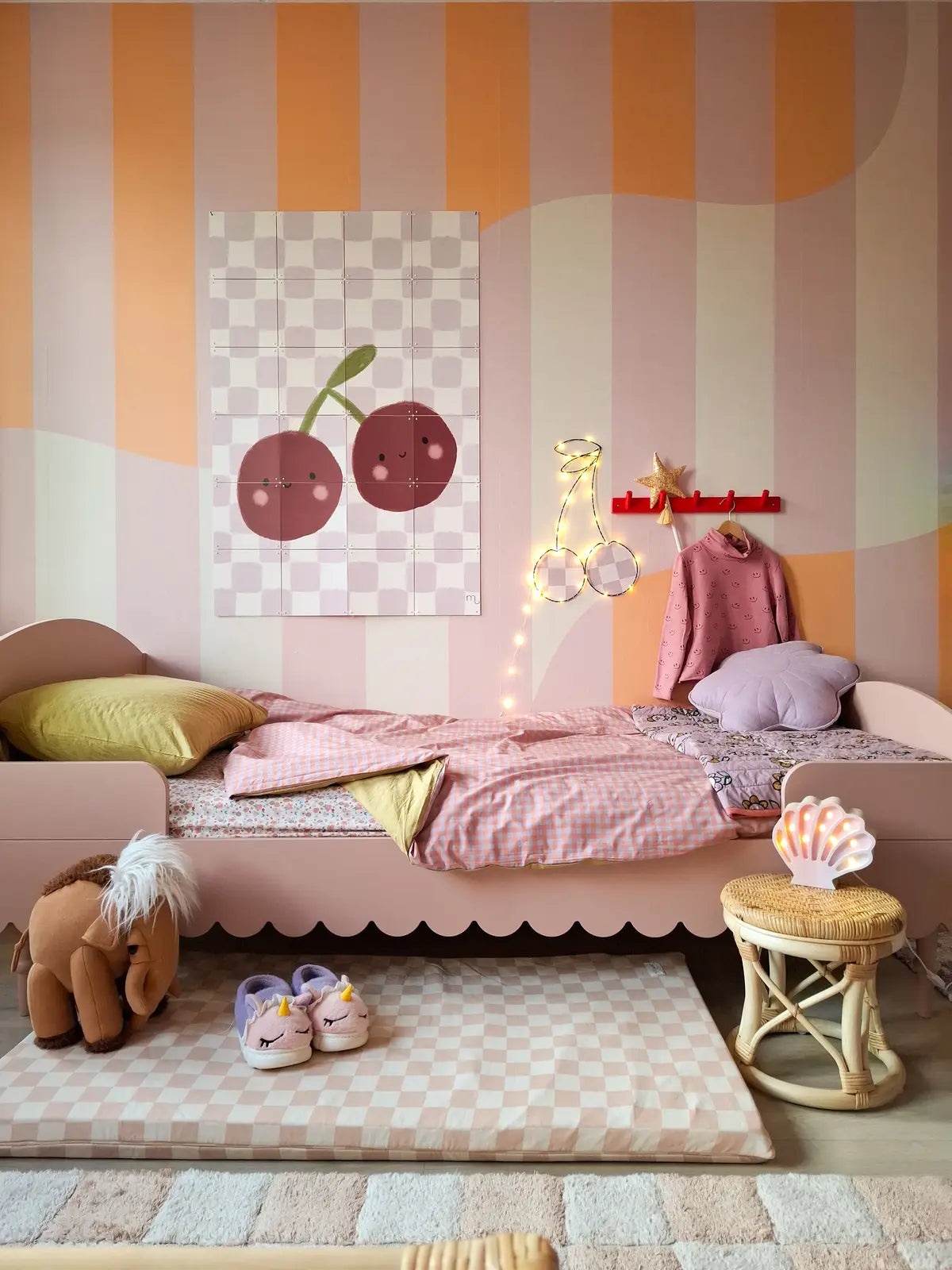 Babushka eenpersoonsbed 90x200 roze kinderbed