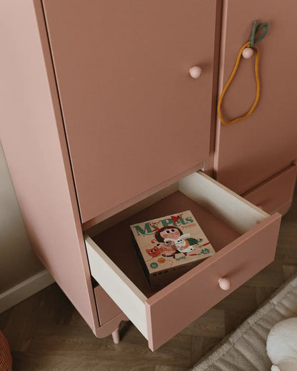 Kledingkast 2deurs roze