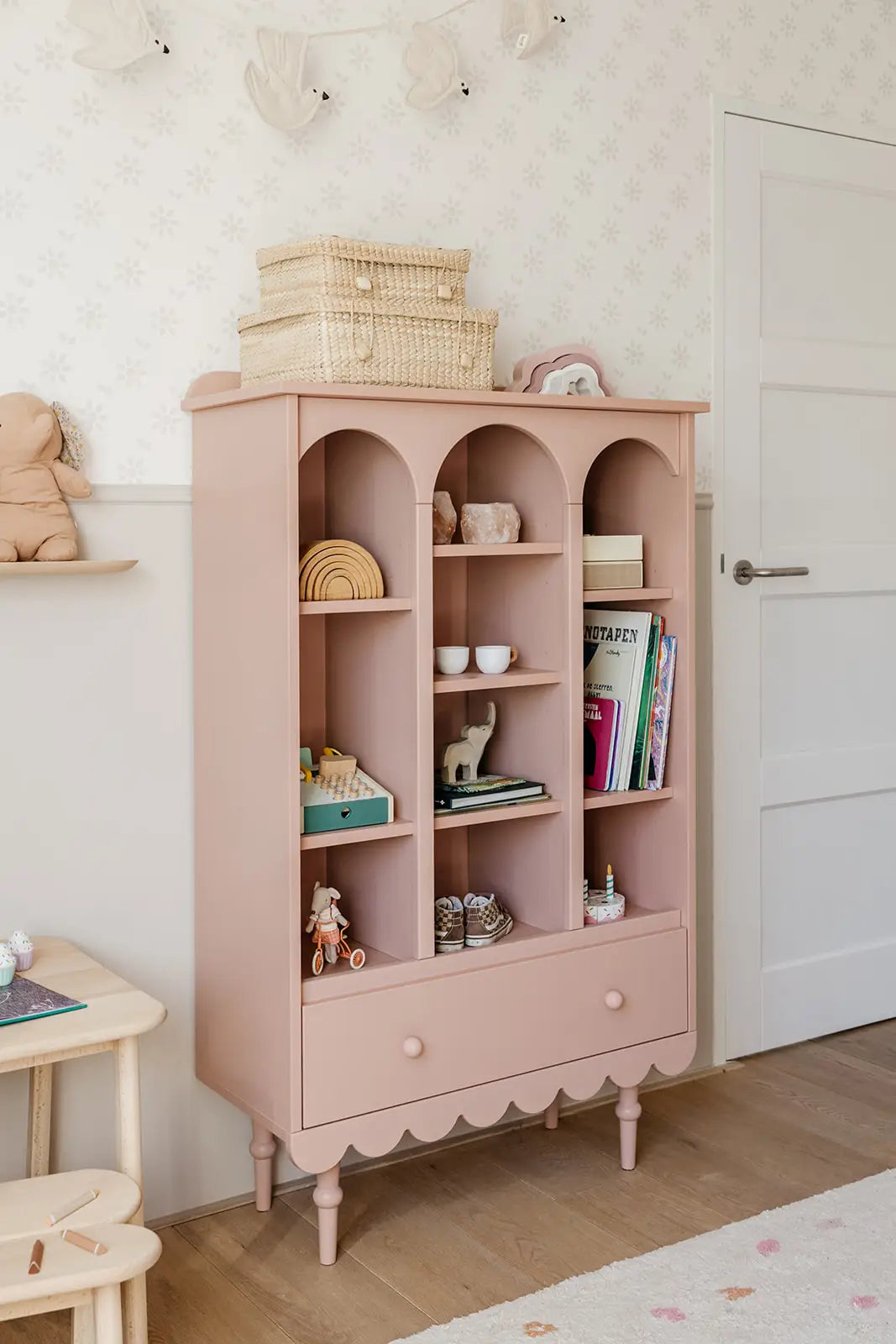 Boekenkast - roze - hoge kwaliteit - duurzaam