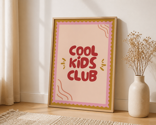 Poster Cool Kids - digitale download