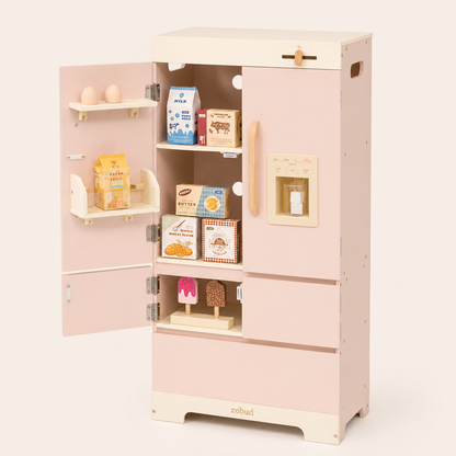 Houten koelkast speelgoed - Rosé collectie