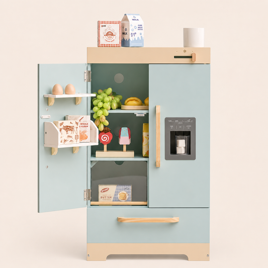 Houten koelkast speelgoed - Lumi Collectie