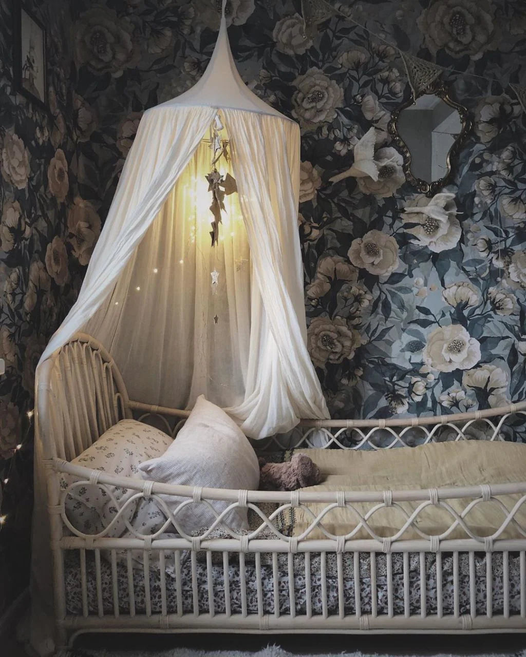 Rotan peuterbed / juniorbed Luna