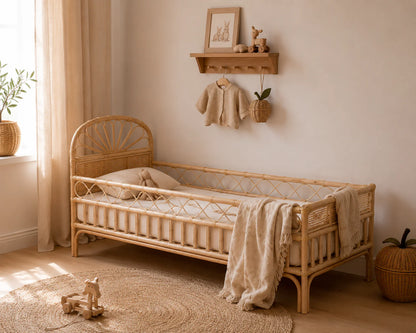 Rotan peuterbed / juniorbed Yaar