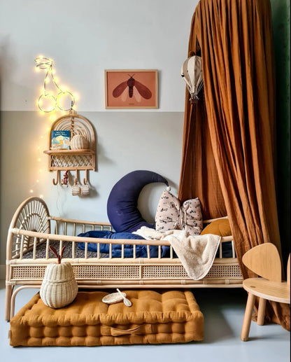 Rotan peuterbed / juniorbed Sunny (rond)