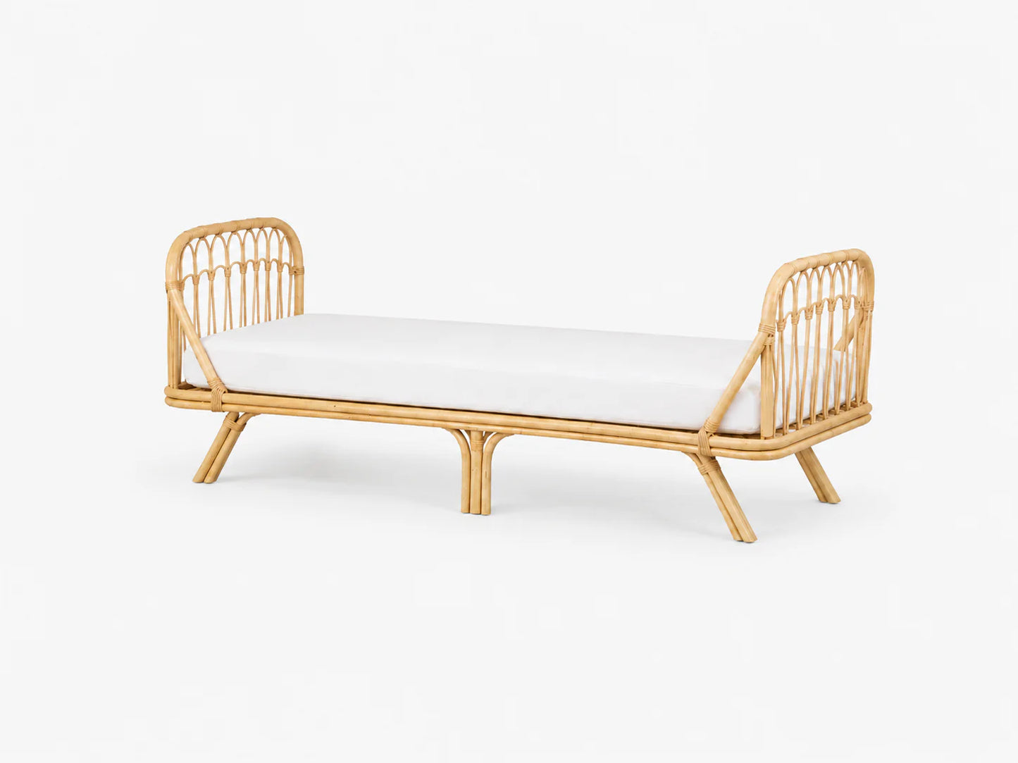 Rotan eenpersoonsbed 'Anna' (recht)