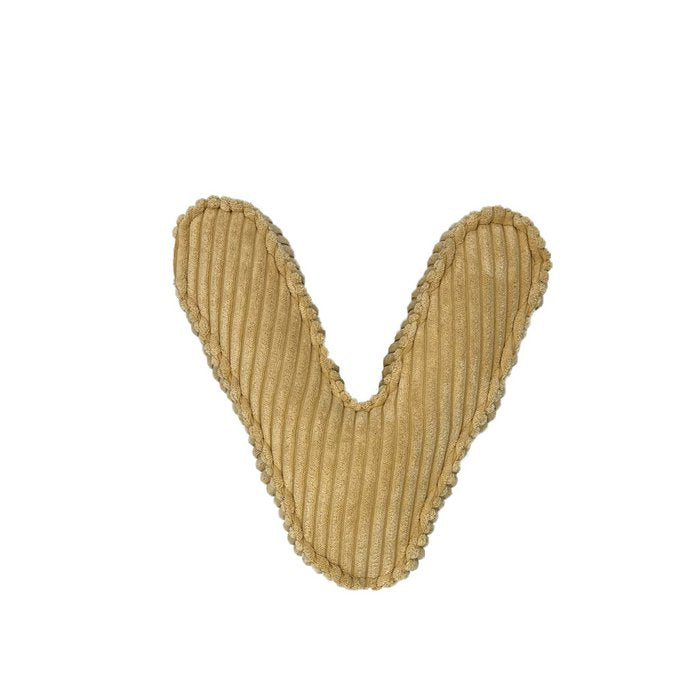 Letter Kussen Rib - Geel - Maak een keuze uit een letter