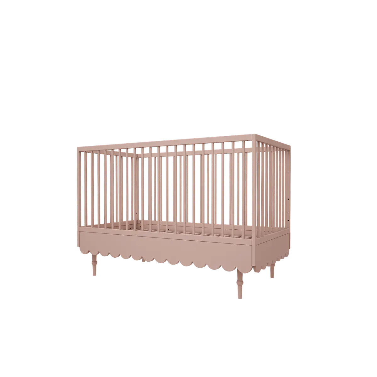 Ledikant en peuterbed - 2in1 - multifunctionele ledikant - roze