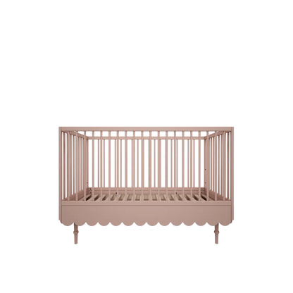 Ledikant en peuterbed - 2in1 - multifunctionele ledikant - roze