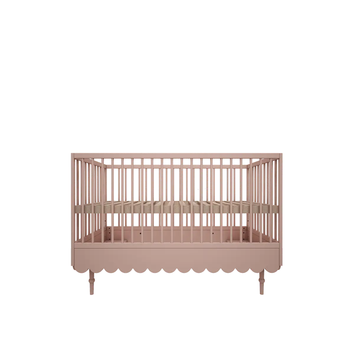 Ledikant en peuterbed - 2in1 - multifunctionele ledikant - roze
