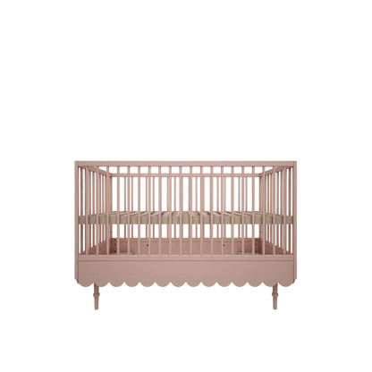 Ledikant en peuterbed - 2in1 - multifunctionele ledikant - roze