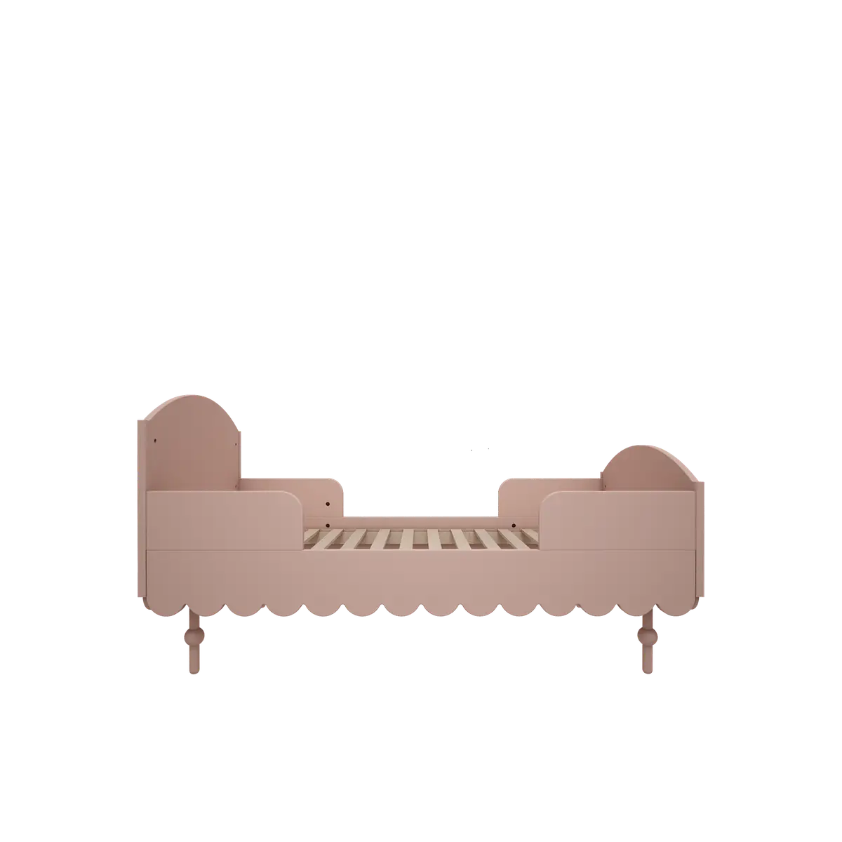 Ledikant en peuterbed - 2in1 - multifunctionele ledikant - roze