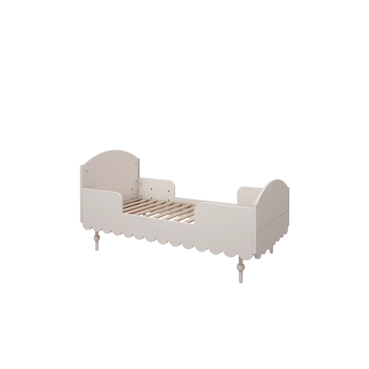 Ledikant en peuterbed - 2in1 - multifunctionele ledikant - olive