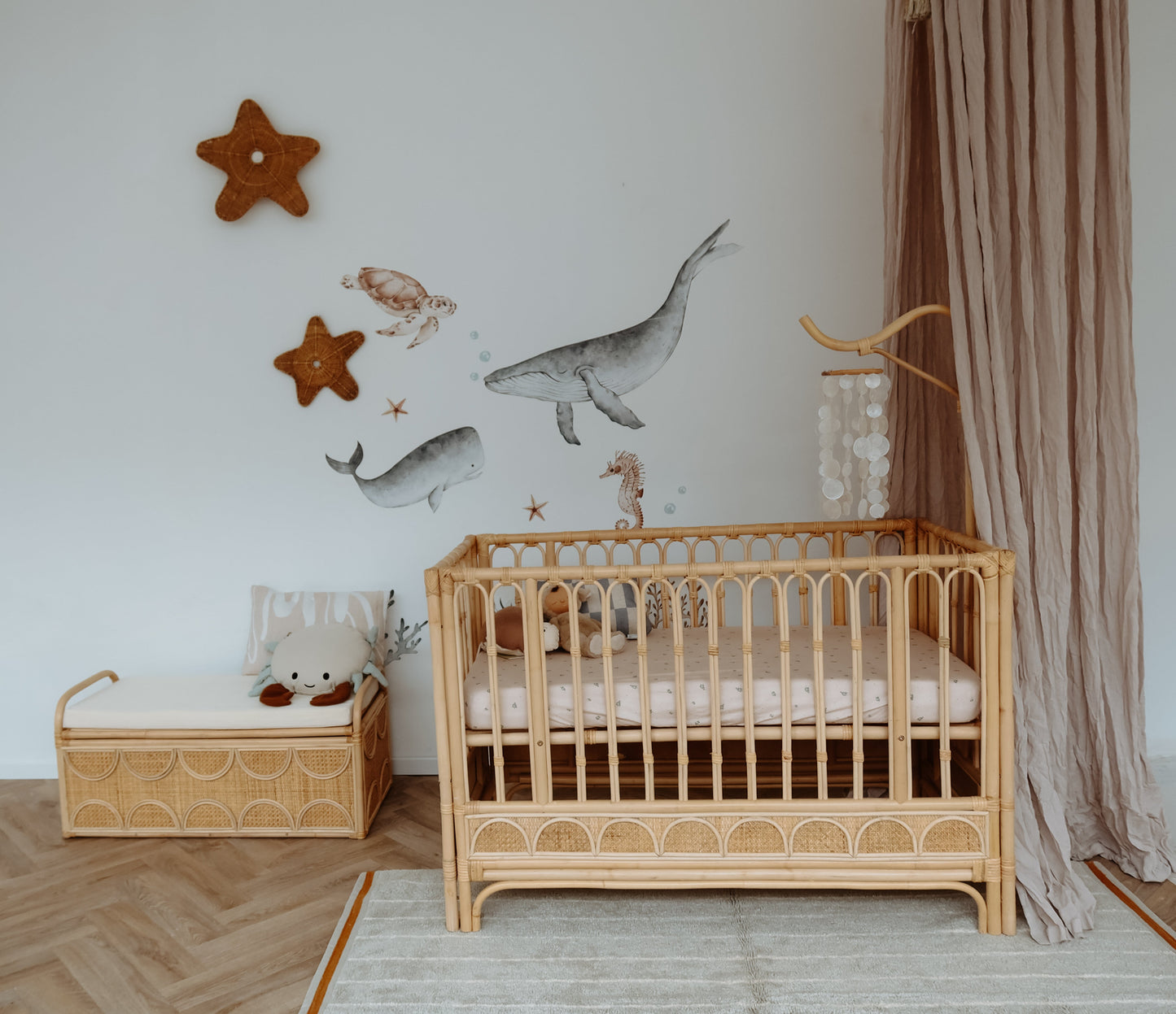 Ledikant Luna Rotan Boho