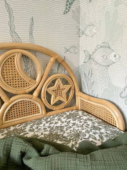 Rotan Peuterbed 2 in 1 - Naturel