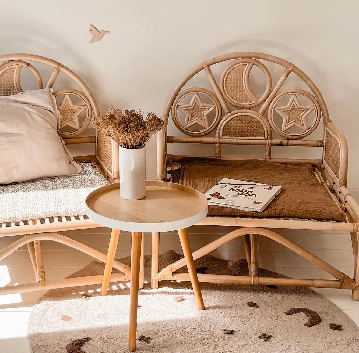 Rotan Peuterbed 2 in 1 - Naturel