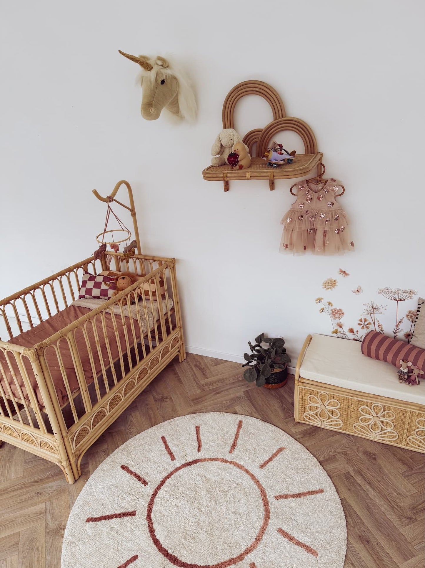 Ledikant Luna Rotan Boho