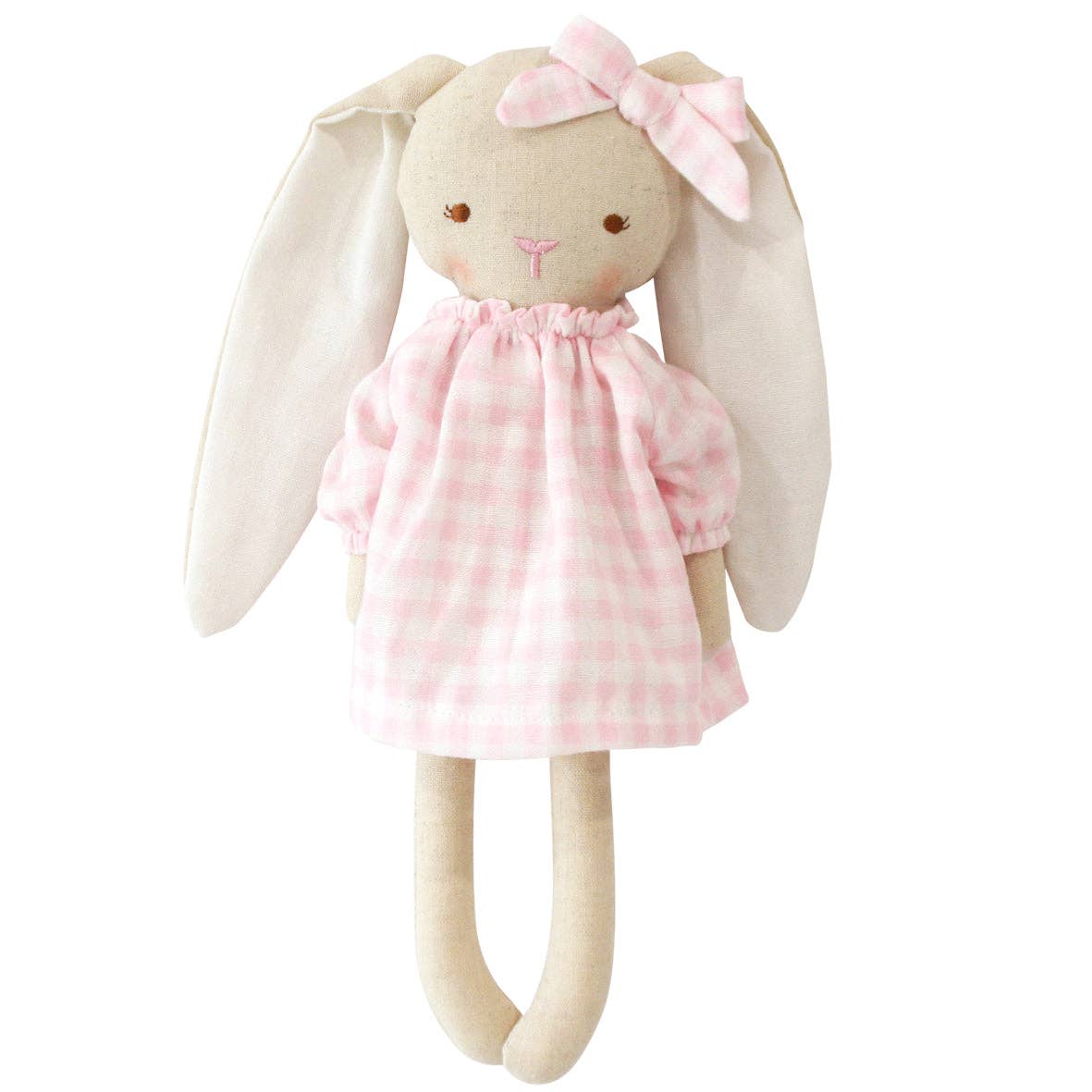 Pixie Bunny 29 cm roze gingham