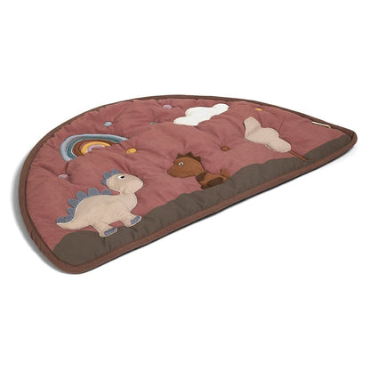 Vilma speelkleed - mahonie - Biologisch katoen