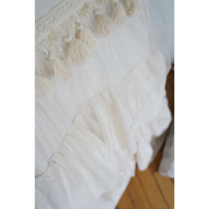 Tipi "Boho" met franjes en mattenset
