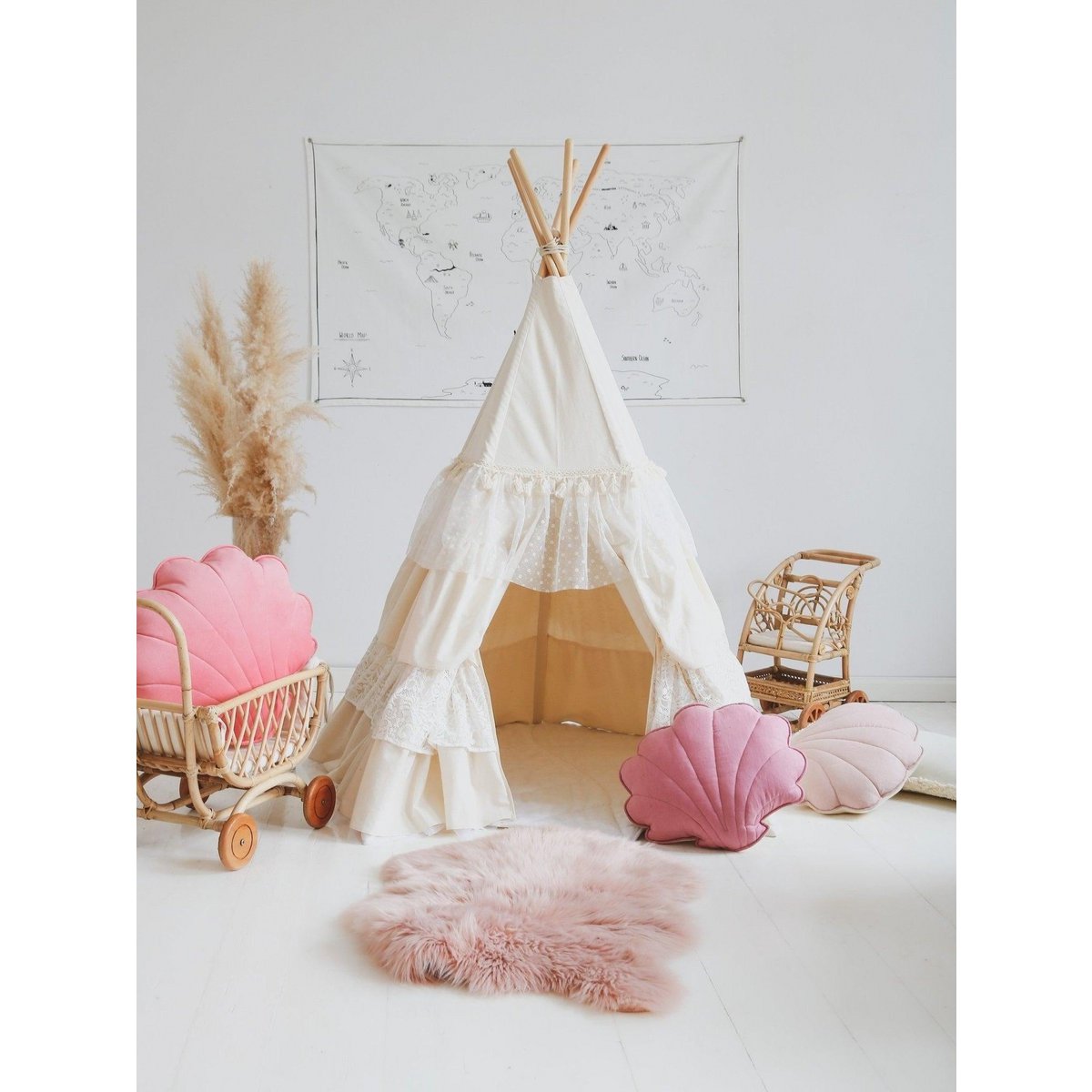 Tipitent Boho - inclusief speelmat